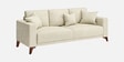 Luca Fabric 3 Seater Sofa In Maple Cream Color