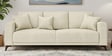 Luca Fabric 3 Seater Sofa In Maple Cream Color