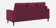 Lucas Fabric 3 Seater Sofa in Wine Red Colour