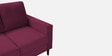 Lucas Fabric 3 Seater Sofa in Wine Red Colour