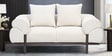 Lucca Plush Boucl  Fabric 2 Seater Sofa in Cream Colour