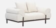 Lucca Plush Boucl  Fabric 2 Seater Sofa in Cream Colour
