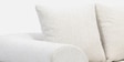 Lucca Plush Boucl  Fabric 2 Seater Sofa in Cream Colour