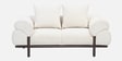 Lucca Plush Boucl  Fabric 2 Seater Sofa in Cream Colour