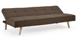 Luiz Sofa Cum Bed In Dark Brown Colour