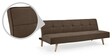 Luiz Sofa Cum Bed In Dark Brown Colour