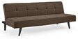 Luiz Sofa Cum Bed In Dark Brown Colour