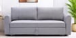 Luna Chenille Fabric Sofa Cum Bed in Ash Grey Colour With Storage