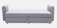 Luna Chenille Fabric Sofa Cum Bed in Ash Grey Colour With Storage