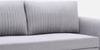 Luna Chenille Fabric Sofa Cum Bed in Ash Grey Colour With Storage