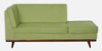 Luna Fabric LHS Sectional Sofa in Olive Green Colour