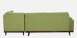 Luna Fabric LHS Sectional Sofa in Olive Green Colour