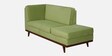 Luna Fabric LHS Sectional Sofa in Olive Green Colour