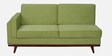 Luna Fabric LHS Sectional Sofa in Olive Green Colour