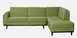 Luna Fabric LHS Sectional Sofa in Olive Green Colour