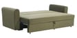 Luna Velvet Fabric Sofa Cum Bed in Olive Green Colour With Storage