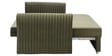 Luna Velvet Fabric Sofa Cum Bed in Olive Green Colour With Storage