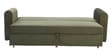 Luna Velvet Fabric Sofa Cum Bed in Olive Green Colour With Storage