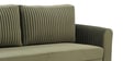 Luna Velvet Fabric Sofa Cum Bed in Olive Green Colour With Storage