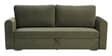 Luna Velvet Fabric Sofa Cum Bed in Olive Green Colour With Storage