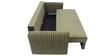 Luna Velvet Fabric Sofa Cum Bed in Olive Green Colour With Storage