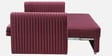 Luna Velvet Fabric Sofa Cum Bed in Wine Red Colour With Storage