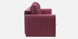 Luna Velvet Fabric Sofa Cum Bed in Wine Red Colour With Storage