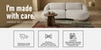 Lunara 3 Seater Sofa In Off White Colour