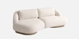 Lunara 3 Seater Sofa In Pearl White Colour