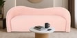 Lunara Boucle Fabric 2 Seater Sofa In Baby Pink Color