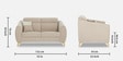 Luster Plus 2 Seater Sofa in Beige Colour