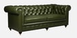 Luxe Chesterfield Leatherate 3+2 Seater Sofa In Green Colour Luxe Chesterfield Leatherate 3+2 Seater Sofa In Green Colour