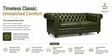 Luxe Chesterfield Leatherate 3+2 Seater Sofa In Green Colour Luxe Chesterfield Leatherate 3+2 Seater Sofa In Green Colour