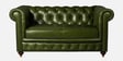Luxe Chesterfield Leatherate 3+2 Seater Sofa In Green Colour Luxe Chesterfield Leatherate 3+2 Seater Sofa In Green Colour