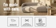 Luxe Lounge Boucle 3 Seater Sofa In Beige Colour