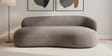 Luxe Lounge Contemporary 3 Seater Sofa In Dark Grey Color