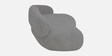 Luxe Lounge Contemporary 3 Seater Sofa In Dark Grey Color