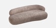 Luxe Lounge Contemporary 3 Seater Sofa In Mouse Grey Color