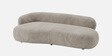 Luxe Lounge Velvet 3 Seater Sofa In Beige Colour