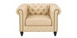 Heritage Leather Tufted Chesterfield 3+1 Seater Sofa Set In Leatherette With Golden Legs In Off-White Colour