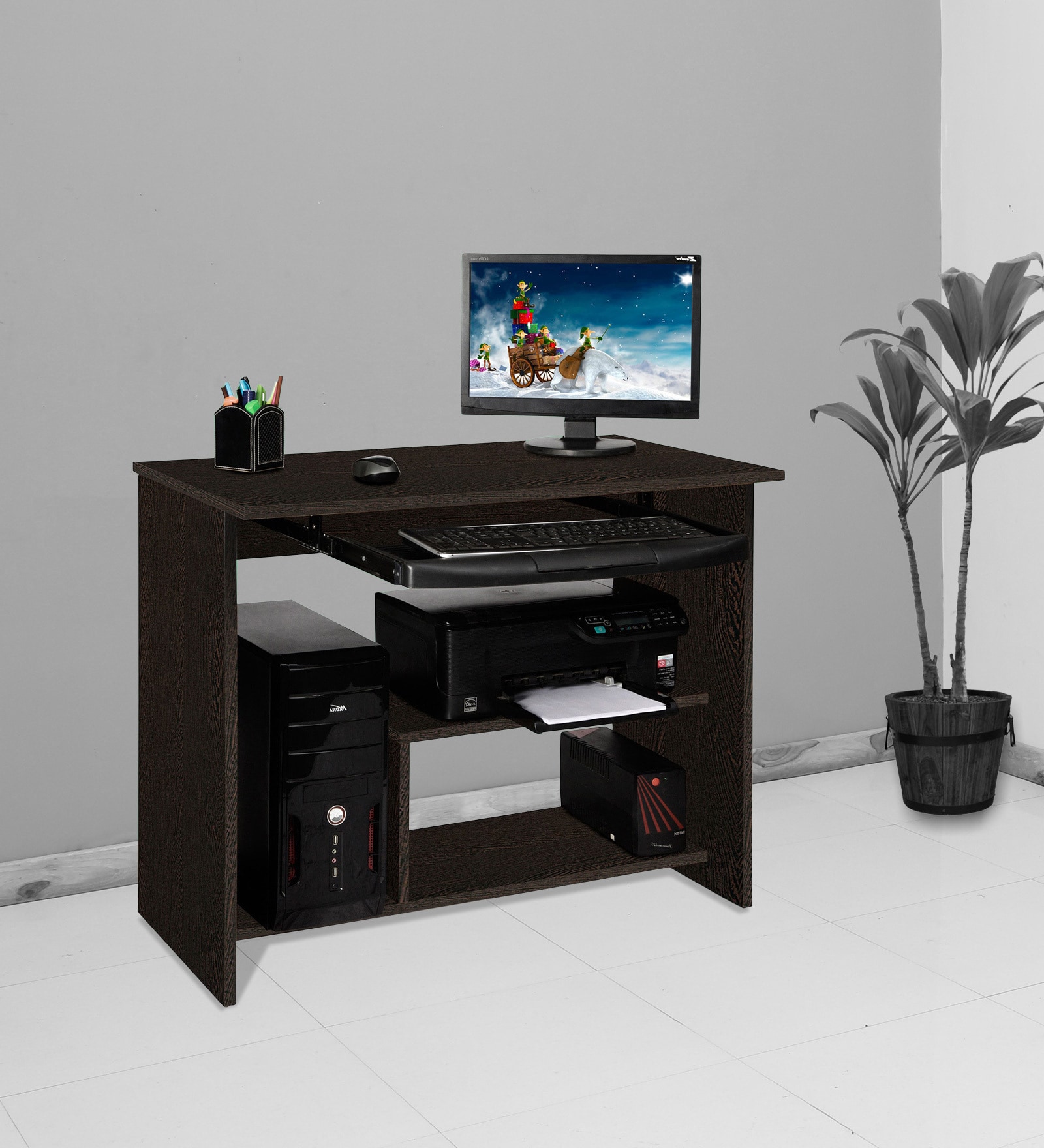 Buy Lucky Computer Table in Wenge Finish at 100% OFF by Delite kom ...