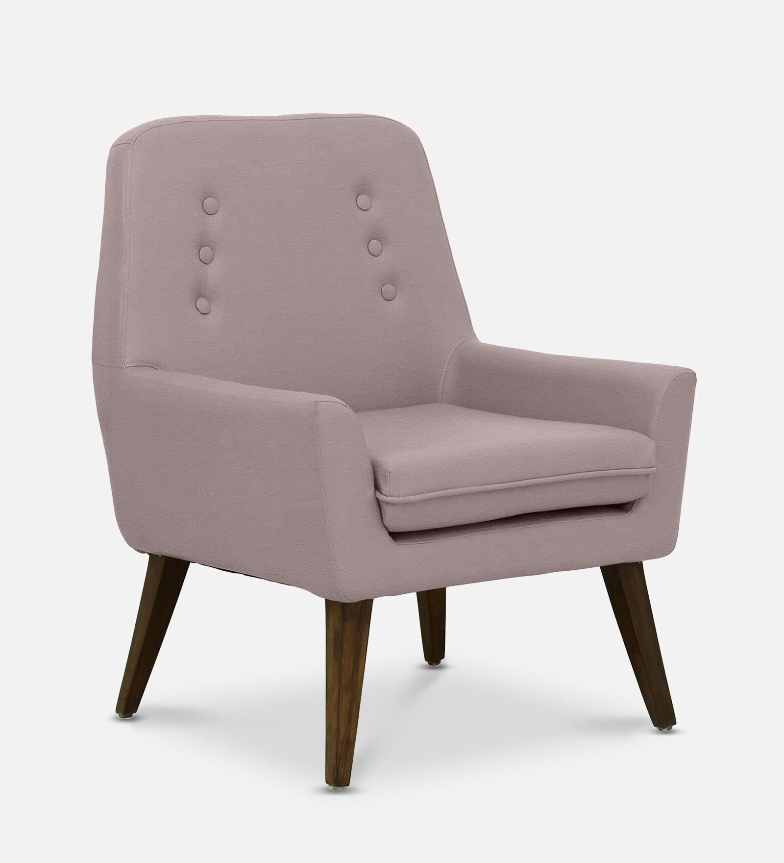 Lugo Fabric Lounge Chair in Pitch Pink Colour