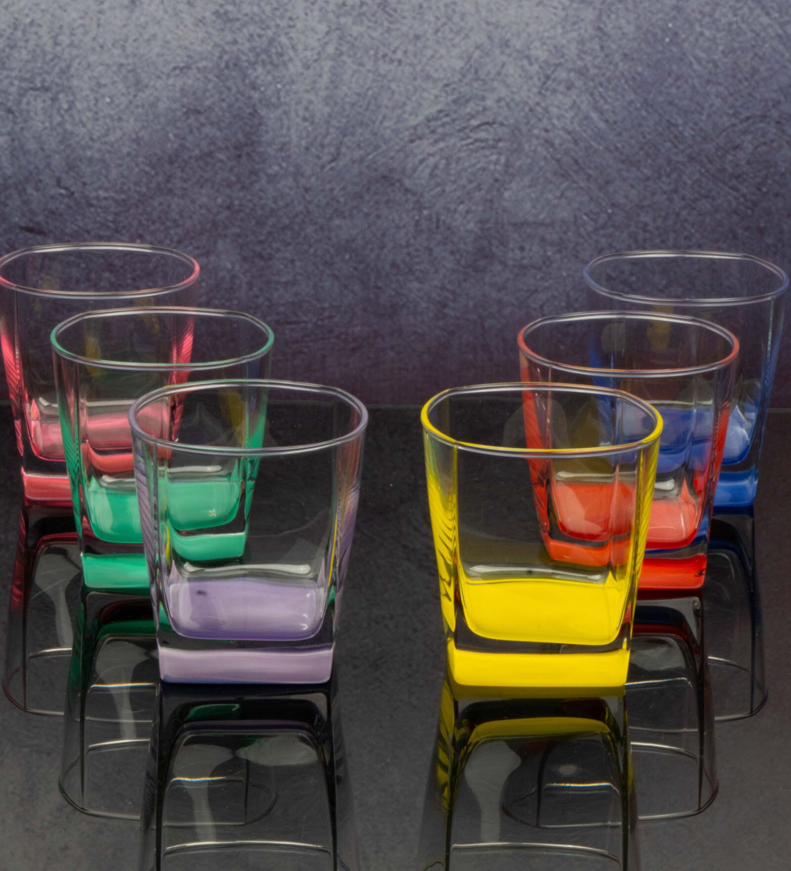 Luminarc Glass Rainbow Tumbler (Set of 6 Pcs.)