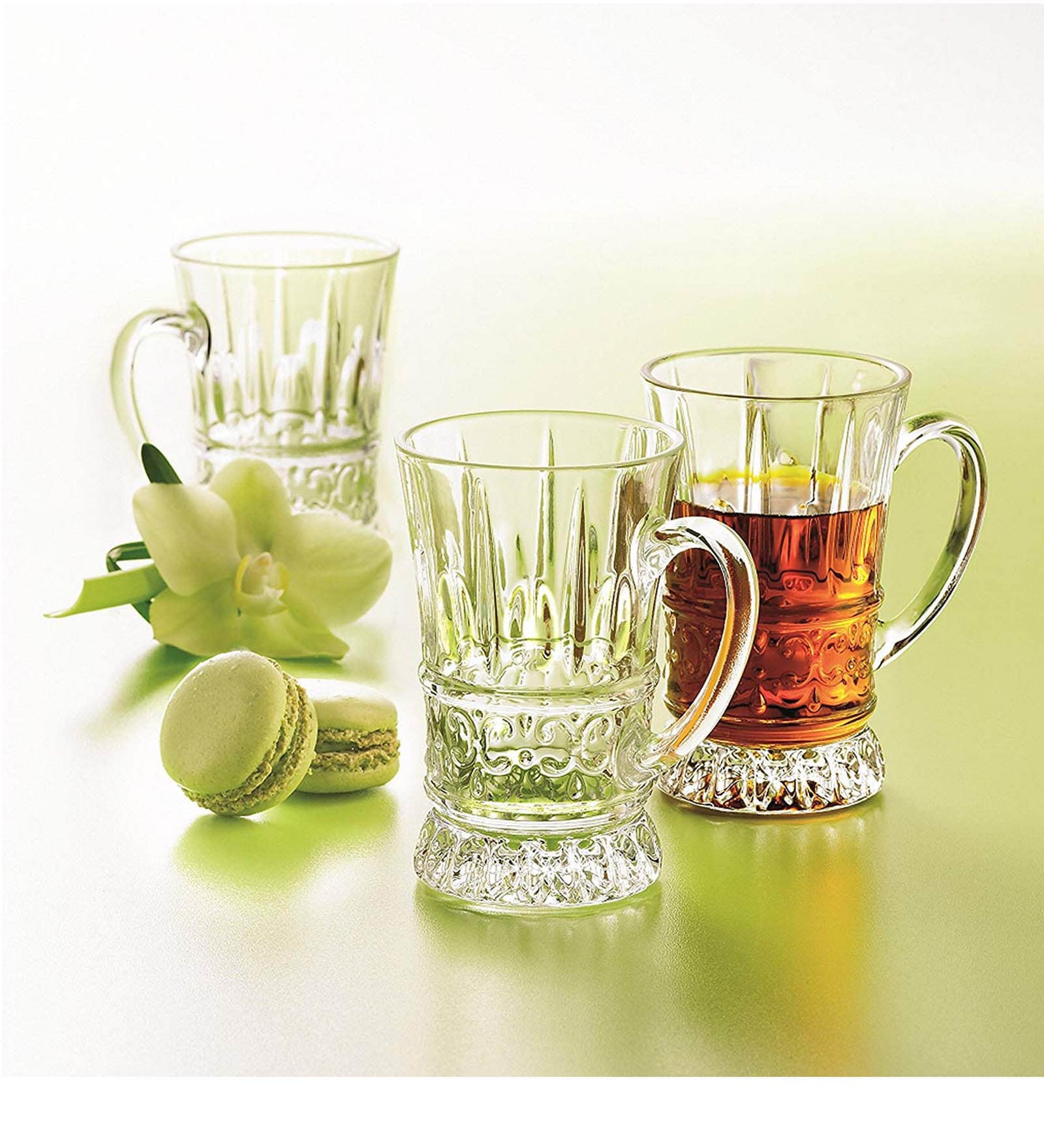Buy 220 ML Glass Coffee Mugs Set of 6 by Luminarc Online Coffee Mugs