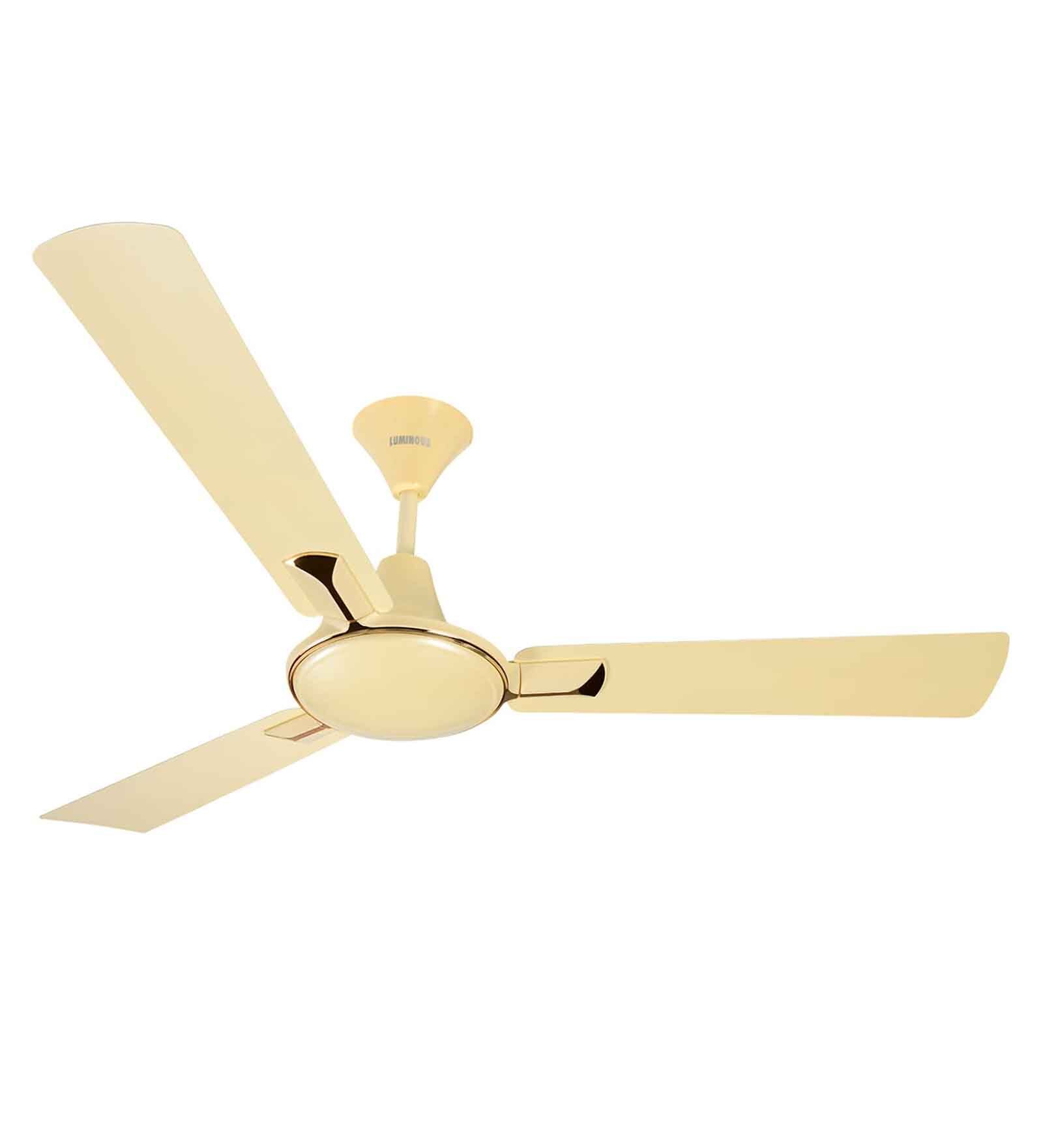 Luminous Pinnacle Metallic 1200mm ceiling fan (Pearl Ivory)