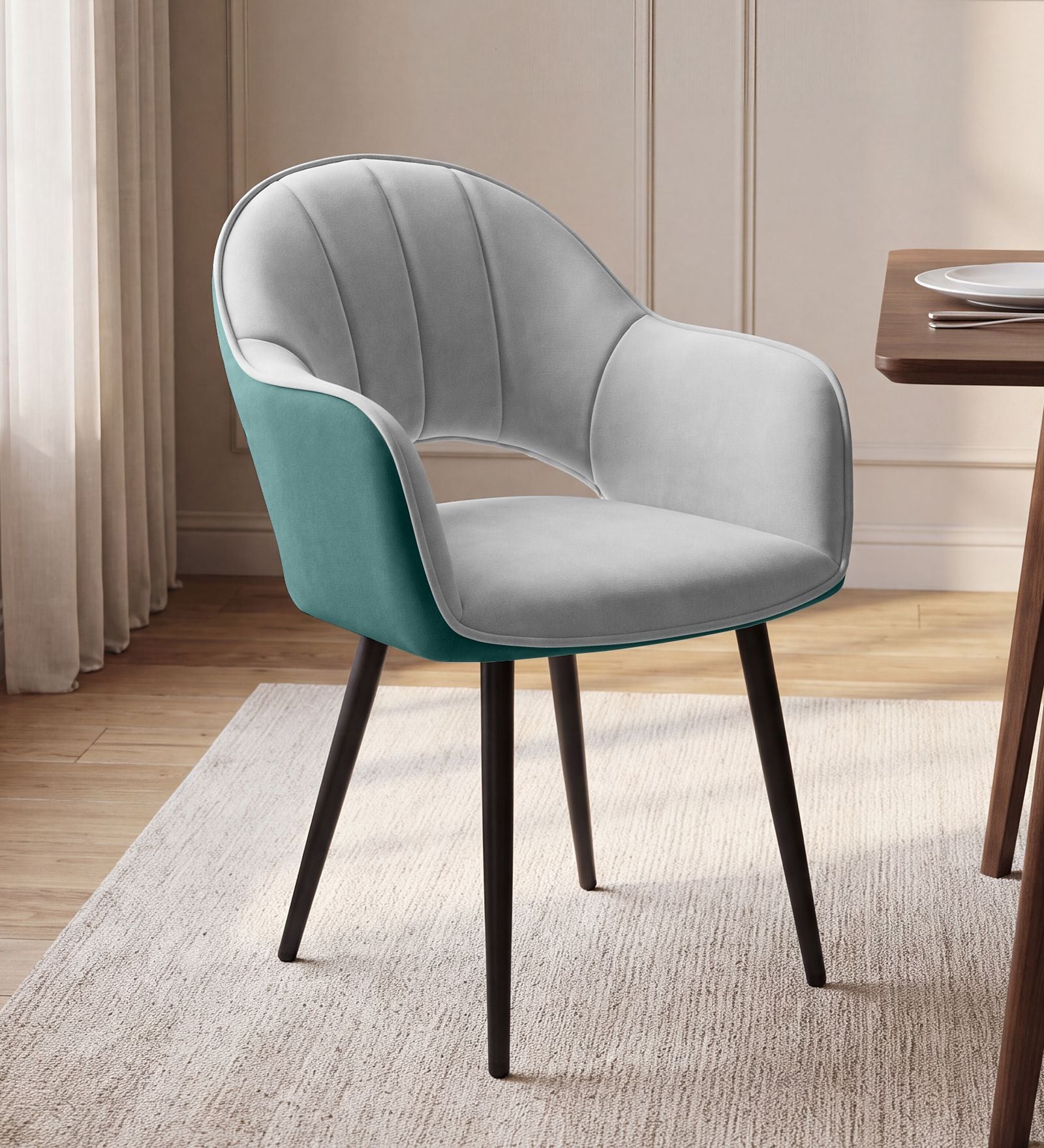 Lunara Premium Armchair In Green Colour