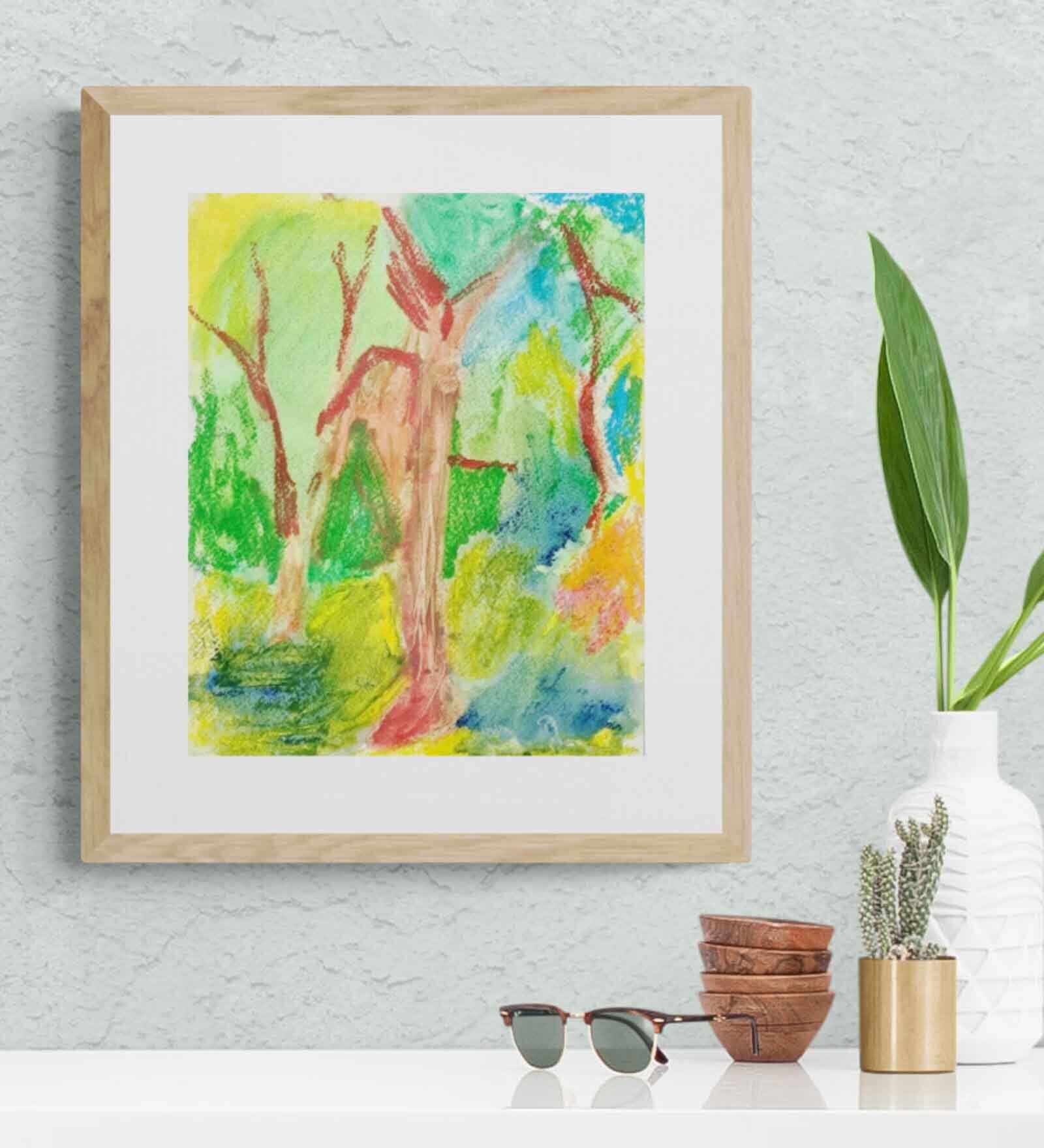 Lush Handmade Acrylic Paint On Canvas Unframed