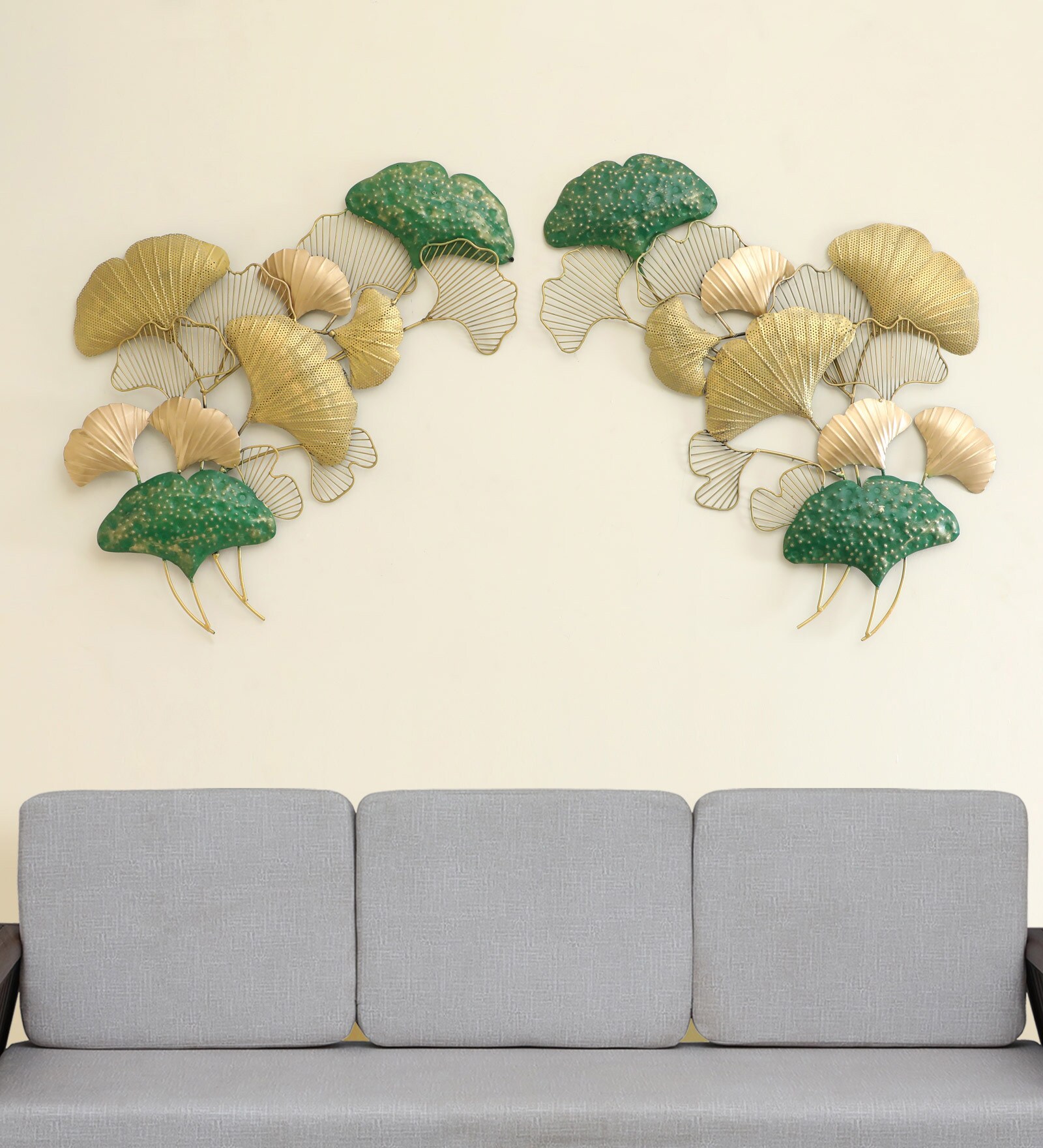 Luv Ginko Multicolour Iron Wall Art