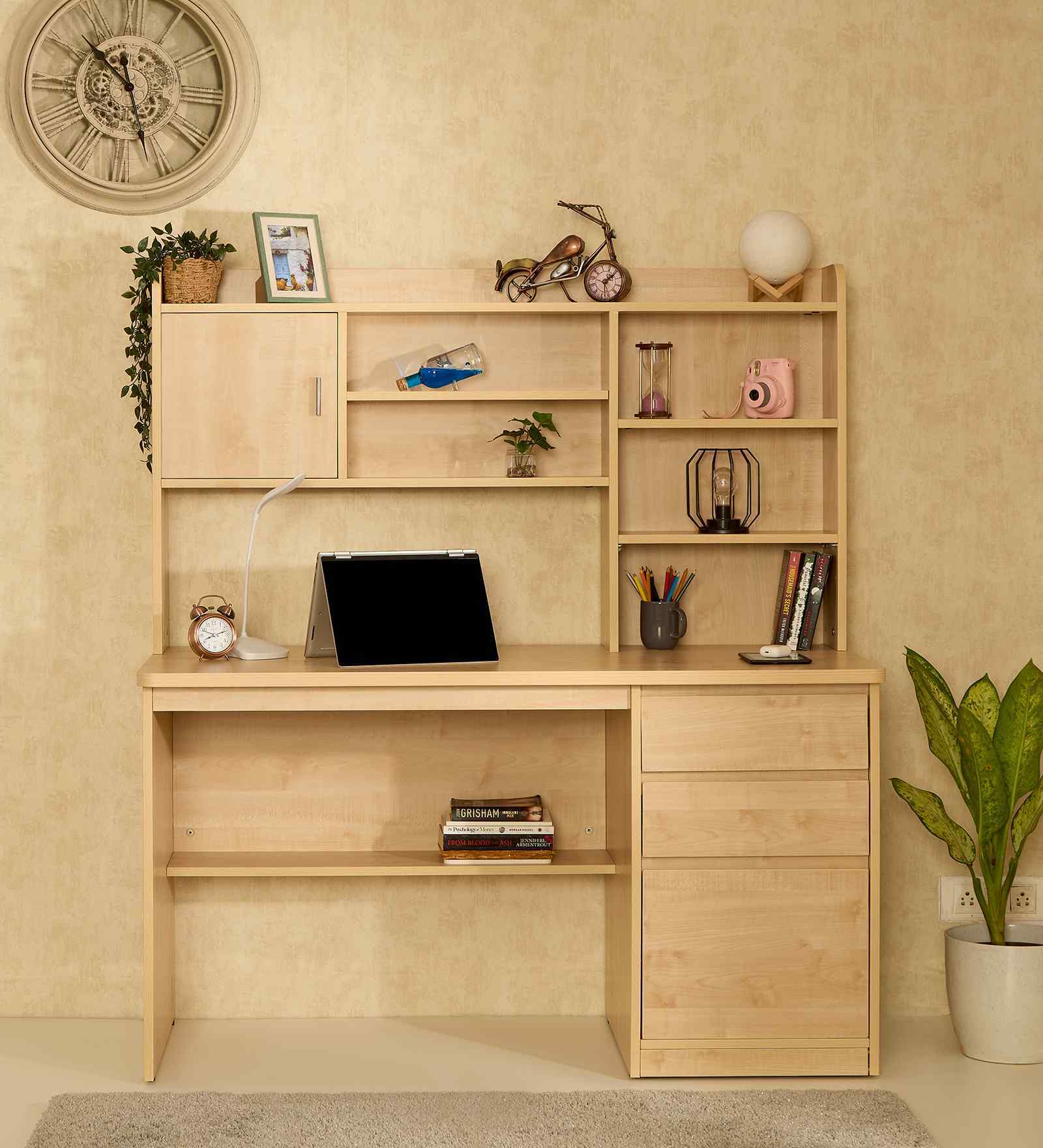 Luxari Study Table in Oak Finish