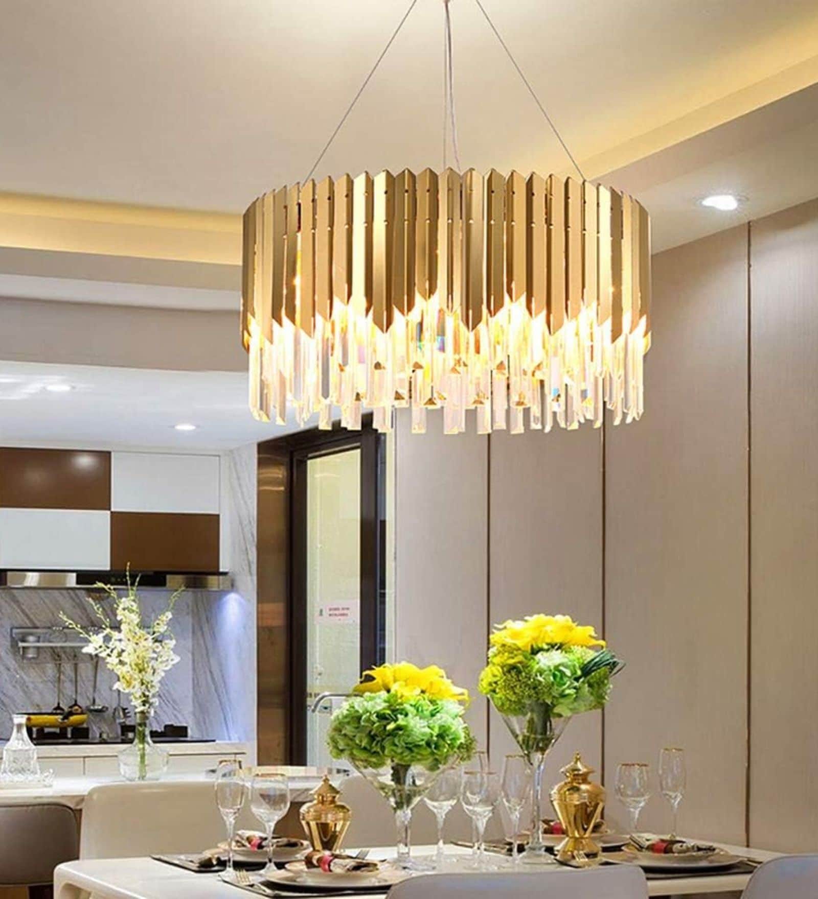 Luxe Gold Crystal Chandelier